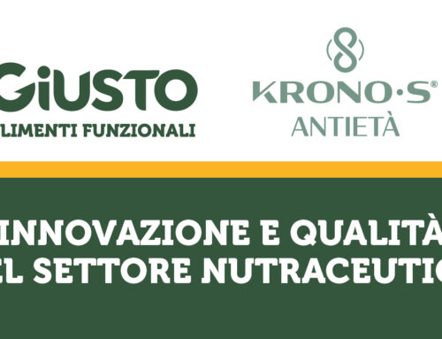 Giusto e Krono∙s: innovazione e qualità ai vertici del settore nutraceutico