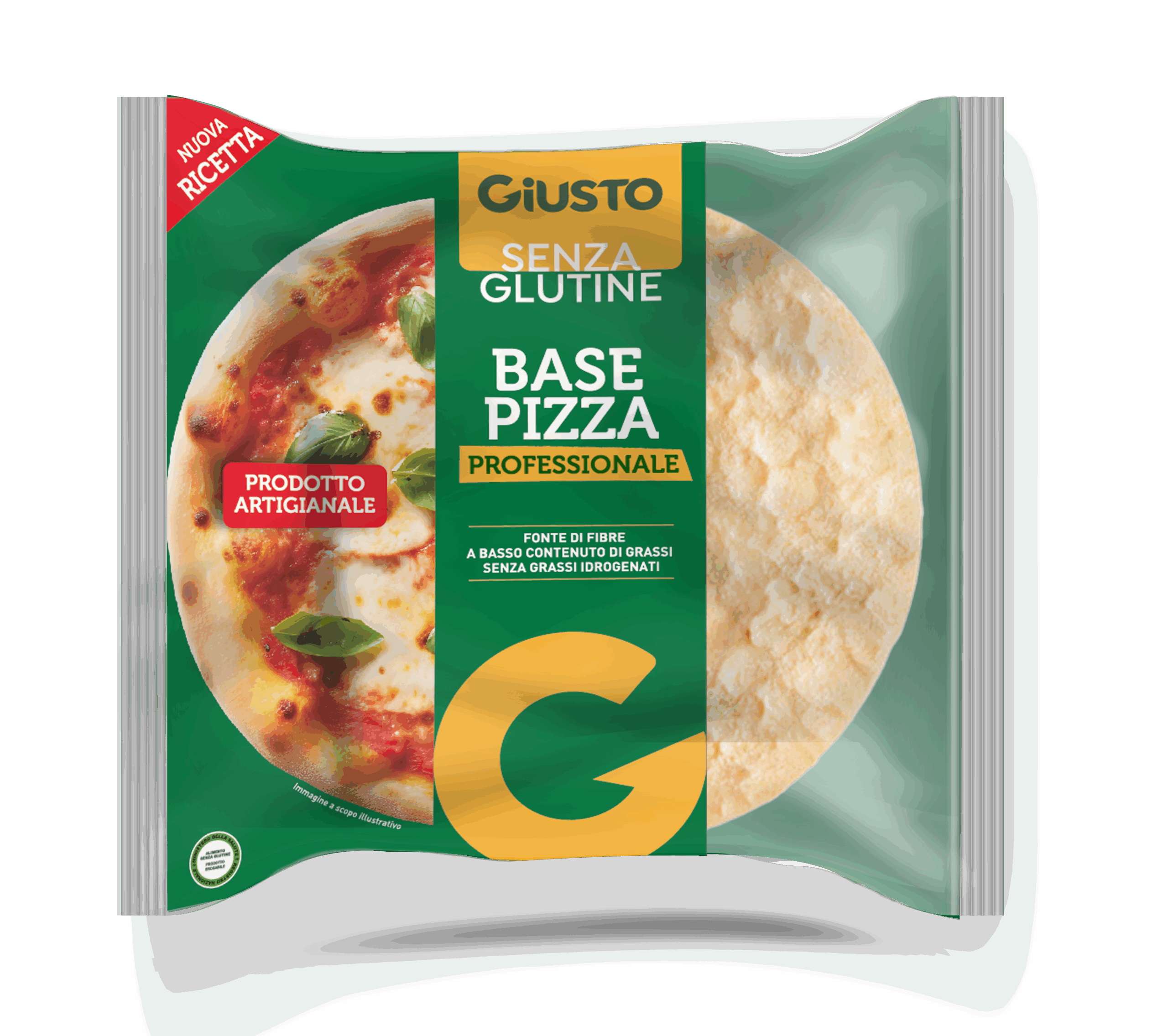 Base pizza professionale senza glutine da 30 cm di diametro
